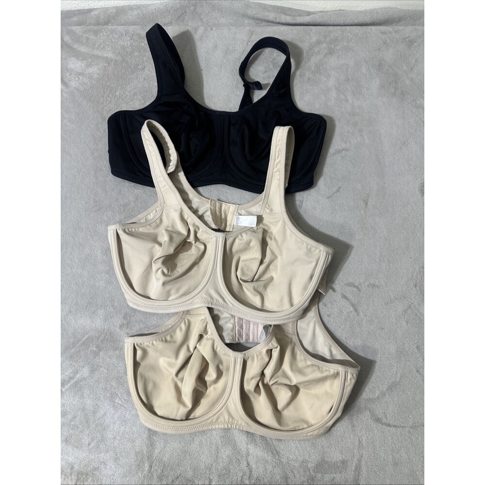 Wacoal Simone underwire bras 855170 40D comfort minimizer lot of 3
